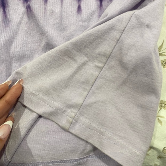 Purple champion tie-dye crop top - Picture 6 of 7